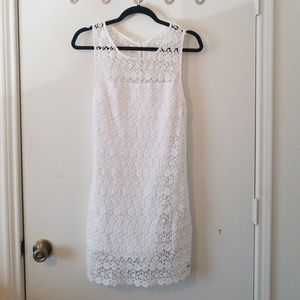 Lacey white dress